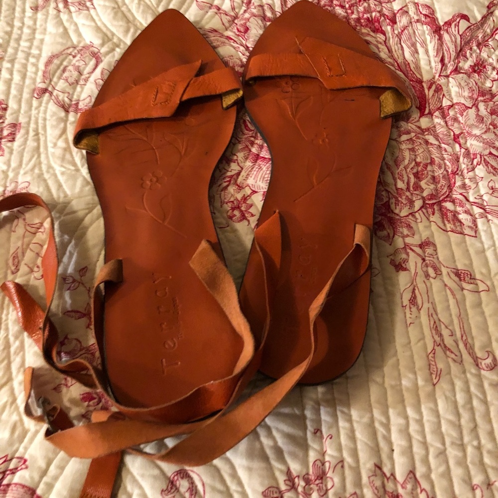 Leather sandals Sz 10